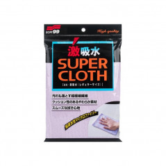 Soft99 Super Cloth 30x50cm - Microfibre de Sechage Haute Absorption pour Carrosserie Voitures et Motos