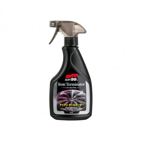 Soft99 Iron Terminator 500ml - Décontaminant Ferreux pH Neutre pour Jantes et Carrosserie
