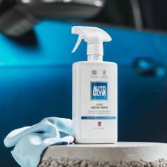 Autoglym Rapid Aqua Wax Complete Kit 500ml - Cire Carnauba Rapide en Application sur Carrosserie Voiture Mouillée + Microfibre