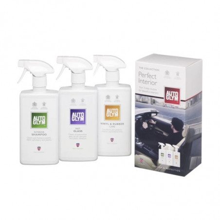 Autoglym Perfect Interior Pack - Kit Complet de  3 Produits Nettoyage Intérieur Voiture