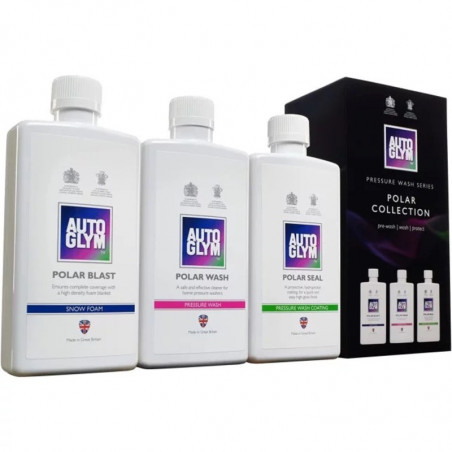 Autoglym Polar Collection - Kit Detailing Lavage et Protection Haute Pression 3x500ml - Utilisation avec Foam Lance