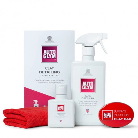 Autoglym VPClayKit Clay Detailing Complete Kit - Kit Décontamination Carrosserie Premium
