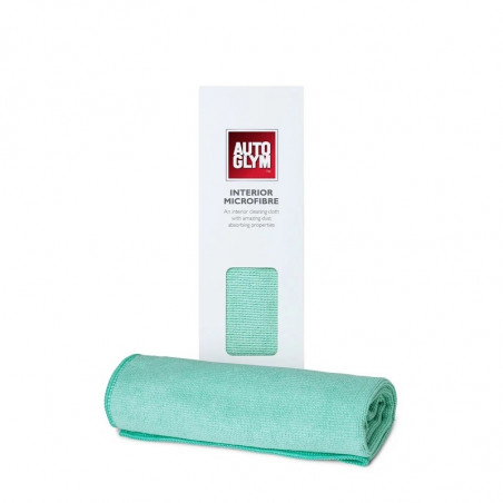 Autoglym Hi-Tech Interior Microfibre Green 40x40cm - Microfibre Professionnelle Spécial Nettoyage Intérieur Voiture