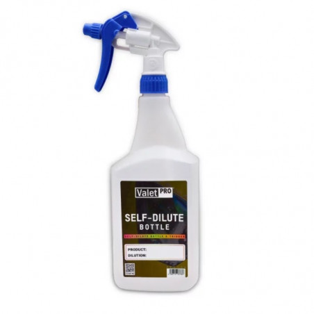 ValetPro Bouteille de Dilution 1L & Pistolet Résistant aux Produits Chimiques de Detailing