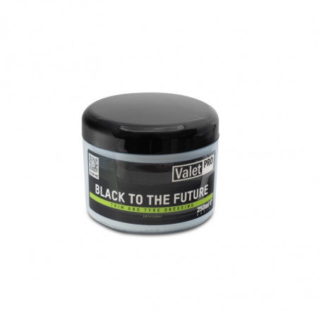 ValetPro Black to the Future 250ml - Dressing Gel Plastiques Extérieurs et Pneus de Voiture