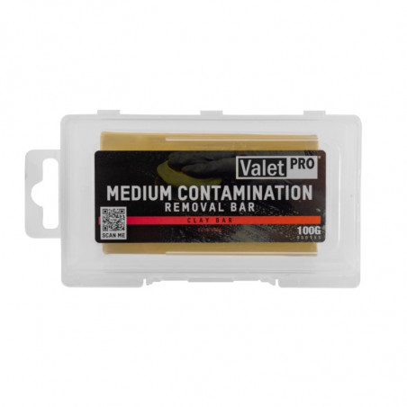 ValetPro Yellow Clay Bar Medium 100g - Gomme Argile Décontamination Carrosserie pour Detailing Auto
