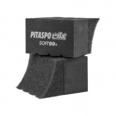SOFT99 Pitaspo Tyre Sponge - Applicateur Éponge Profilé pour Brillant Pneus