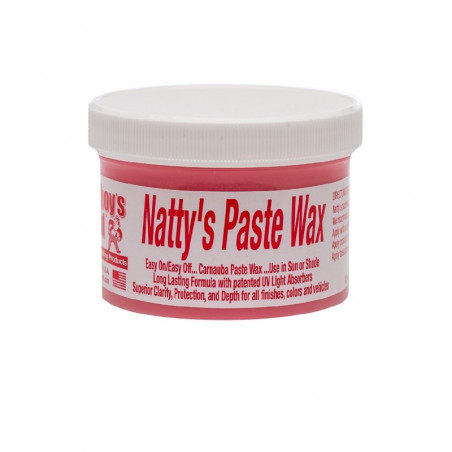 Poor Boy's Natty's Red Paste Wax 236ml - Cire Carnauba Premium Brésilienne pour Carrosserie Auto Toutes Couleurs