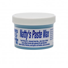 Poorboys World Natty's Paste Wax Blue 8oz - Cire de Carnauba Premium pour Peintures Couleurs Foncées
