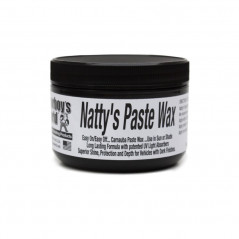 Poorboys World Natty's Black Paste Wax 8oz - Cire Carnauba Premium Spécialisée Véhicules Noirs