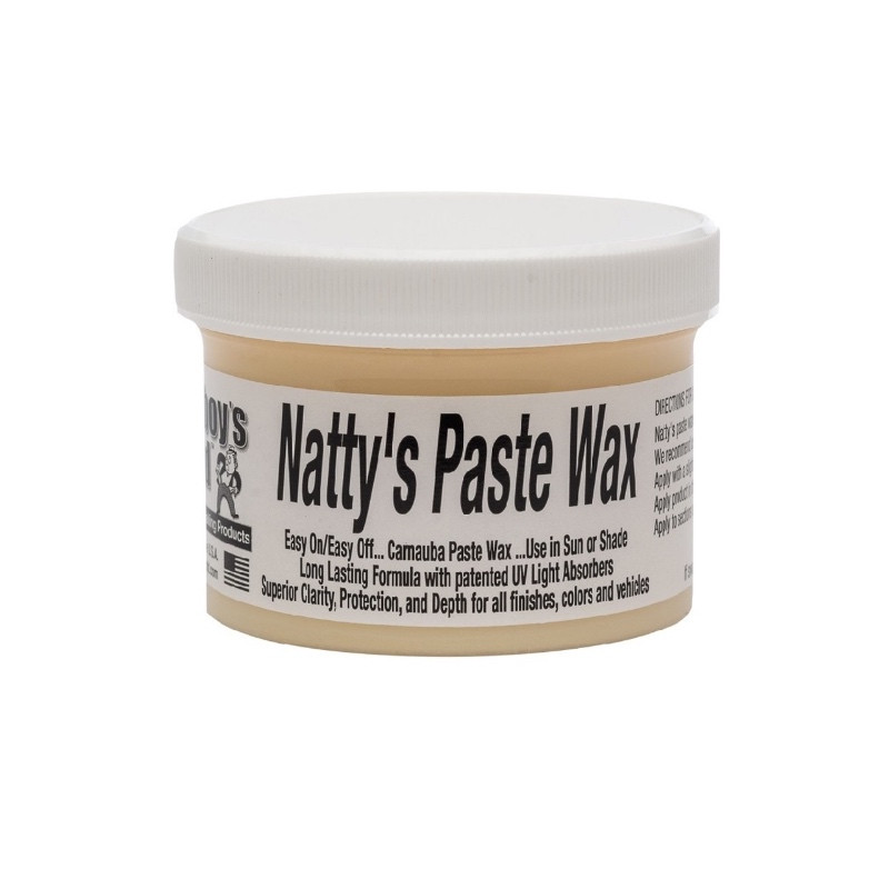 Poorboy's World Natty's Paste Wax 236ml - Cire Carnauba Pure Brésilienne pour Carrosserie Auto et Moto
