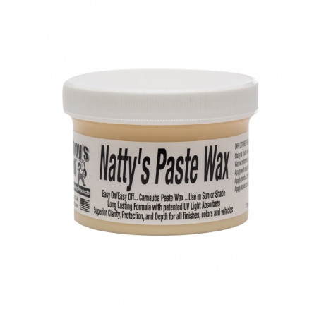 Poorboy's World Natty's Paste Wax 236ml - Cire Carnauba Pure Brésilienne pour Carrosserie Auto et Moto