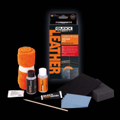 Quixx - Kit de Réparation Cuir et Vinyle Automobile - Solution Professionnelle Complète