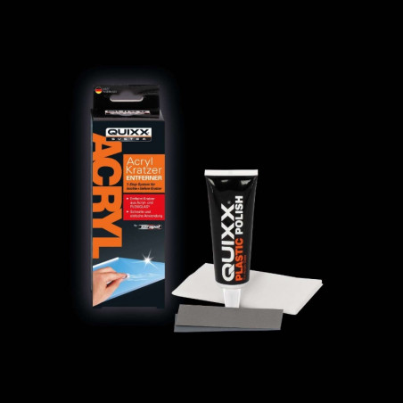 Quixx Kit Efface Rayures Acrylique et Plexiglass- Technologie PDT pour Plexiglass et Surfaces Plastiques