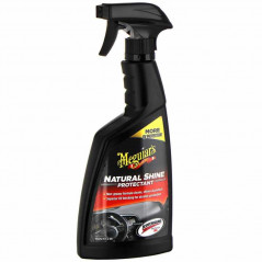 Meguiar's Natural Shine Protection Vinyles Caoutchoucs 473ml - Dressing Anti-UV Finition Naturelle