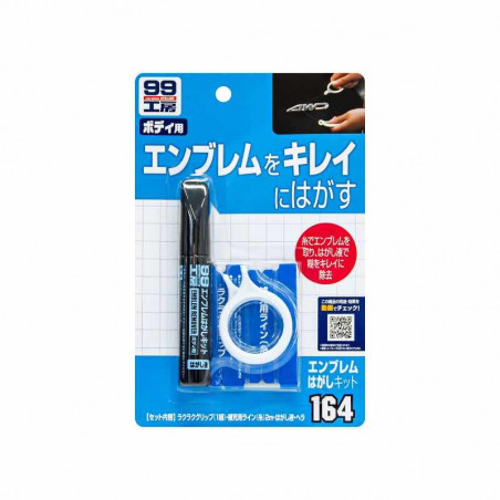 Soft99 Emblem Remover Kit - Kit Complet de Retrait d'Emblèmes et Logos