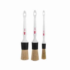 Soft99 Interior Brushes Set - 3 Pinceaux Detailing Poils Naturels 16mm 24mm 30mm