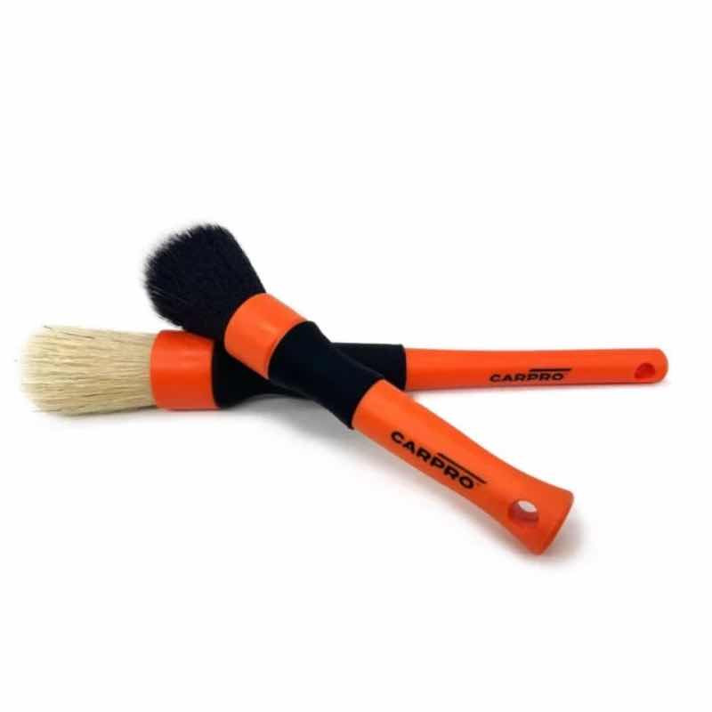 CarPro Detailing Brushes - Kit 2 Pinceaux Professionnels Intérieur et Extérieur