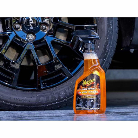 Meguiar's Hot Rims Black Wheel Cleaner 710ml - Nettoyant Spécial Jantes Noires