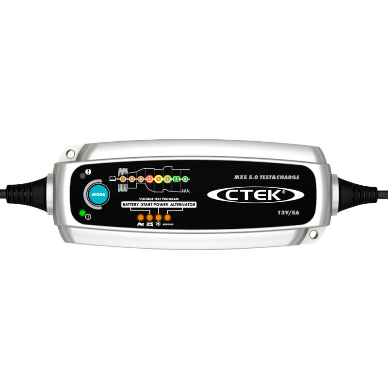 CTEK - MXS 5.0 Test & Charge - Chargeur et Maintien de Charge de Batterie 12V Intelligent CTEK - MXS 5.0 Test & Charge - Chargeur et Maintien de Charge de Batterie 12V Intelligent