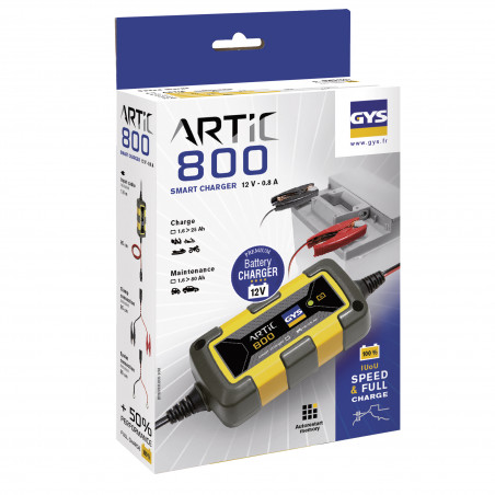 GYS ARTIC 800 - Chargeur et Maintien de Charge Intelligent 12V