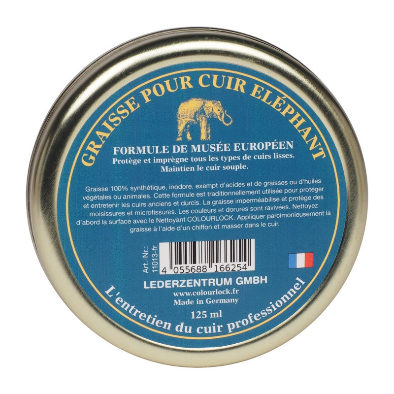 Colourlock Graisse pour Cuir Éléphant - Soin Nourrissant Premium pour Cuirs Anciens Colourlock Graisse pour Cuir Éléphant - Soin Nourrissant Premium pour Cuirs Anciens