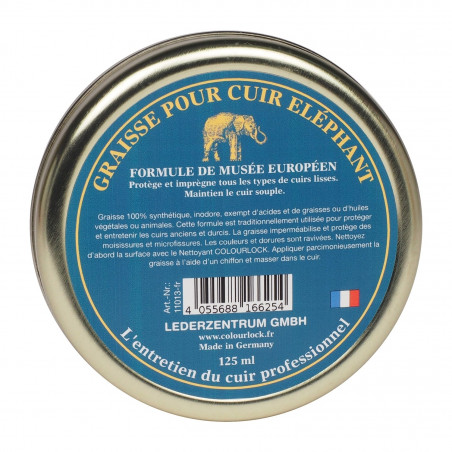 Colourlock Graisse pour Cuir Éléphant - Soin Nourrissant Premium pour Cuirs Anciens