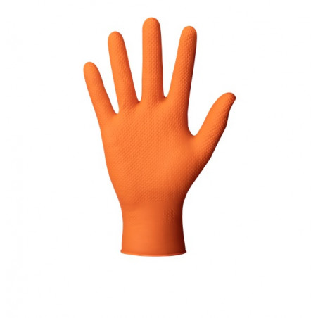 Mercator - GoGrip Orange - Résistance niveau 3 - Boîte de 50 gants en nitrile